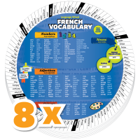 Combo 8 x French Vocabulary Wheel