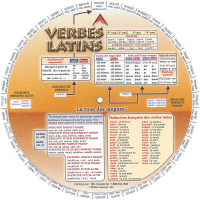 La roue des verbes latins - Recto